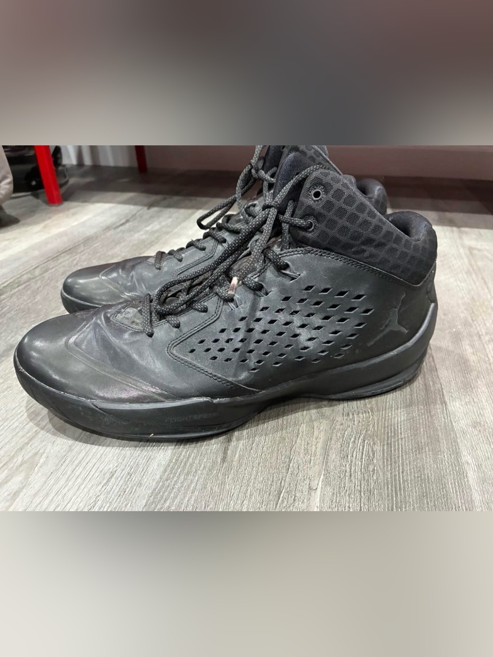 Jordan Men's 12 All-Black High-Top Basketball Shoes